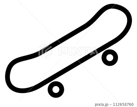 Scateboard icon. Urban street sport line symbol 112658760