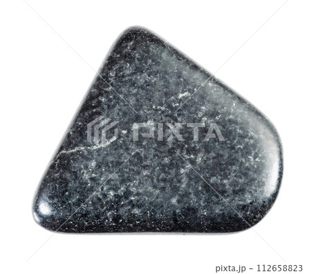 natural tumbled dolerite mineral cutout 112658823