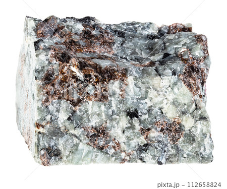 specimen of natural raw khibinite mineral cutout 112658824