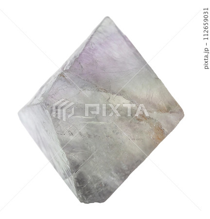 single natural raw fluorite crystal cutout single natural raw fluorite crystal cutout 112659031