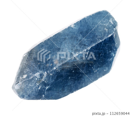 specimen of natural blue sapphire crystal cutout specimen of natural blue sapphire crystal cutout 112659044