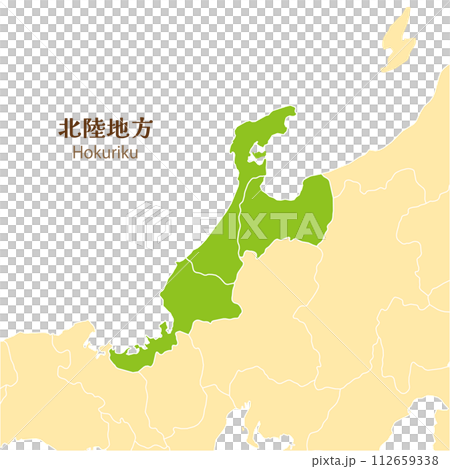 北陸地區、北陸地區各都道府縣 112659338
