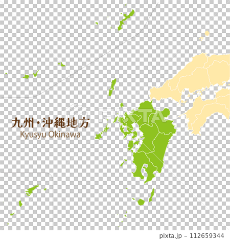 九州沖縄地方、九州沖縄地方の各県 112659344