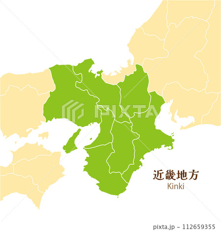 近畿地方、近畿地方の各県 112659355