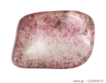 natural polished pyroxmangite mineral cutout 112659375