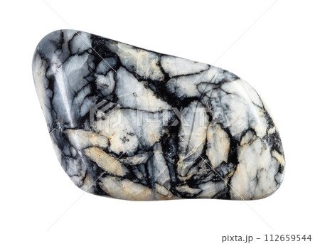 natural polished pinolite mineral cutout 112659544
