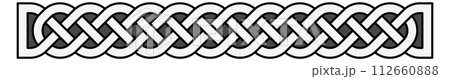 Celtic knot pattern. Retro irish braid ornament 112660888