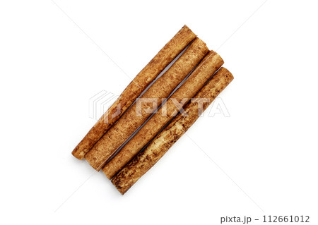 Burdock Root (Gobo) on white background. 112661012