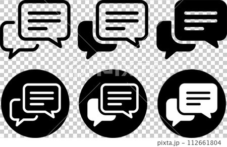 語音泡沫對話圖示集 語音泡沫對話圖示集 112661804