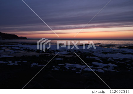 知床岬夕景 112662512