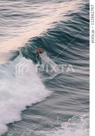 surfer in the wave surfer in the wave 112662767