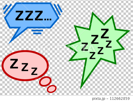 Illustration of someone snoring while sleeping Illustration of someone snoring while sleeping 112662859