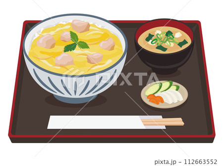 丼物_丼ぶり_親子丼定食 112663552