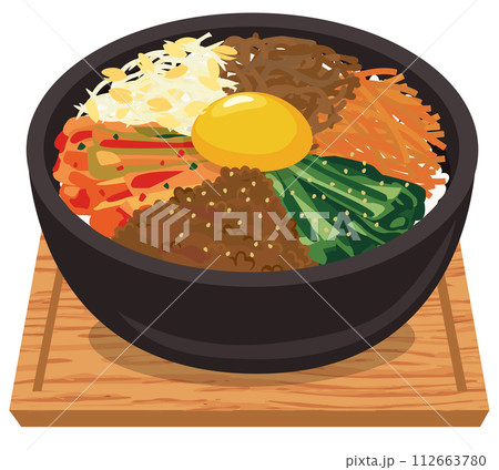 韓国料理_丼物_石焼ビビンバ 112663780