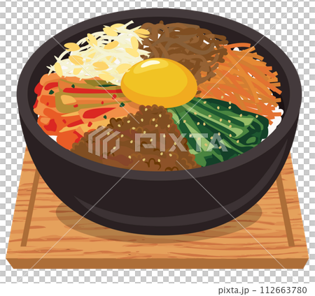 韓国料理_丼物_石焼ビビンバ 112663780