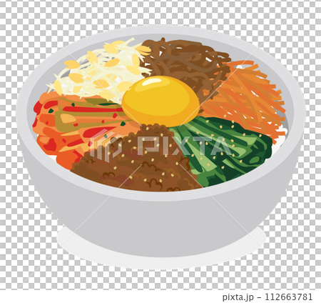 韓国料理_丼物_ビビンバ丼 112663781