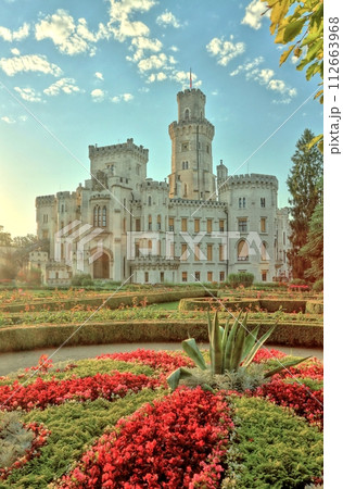 Beautiful Hluboka castle in Czech republic 112663968