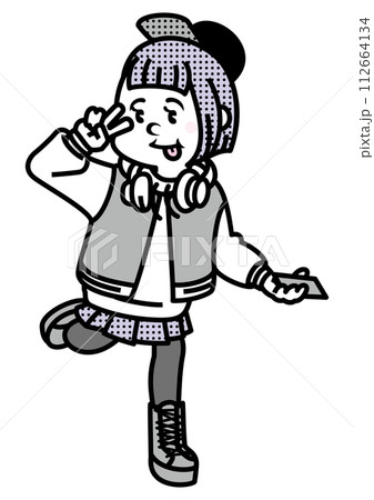 おしゃれな女性_スタジャン 112664134