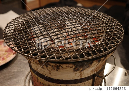 炭火焼きの網 炭火焼きの網 112664228