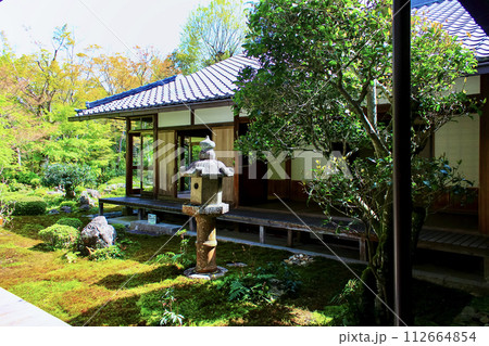 【京都】春の源光庵 本堂と庭園 【京都】春の源光庵 本堂と庭園 112664854