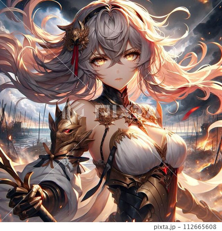 天上に反逆する戦士 112665608