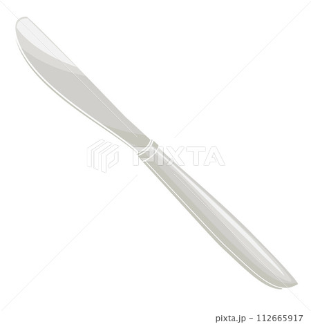 metal table-knife cutlery color vector illustration metal table-knife cutlery color vector illustration 112665917