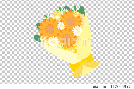 橙色gouvera花束 112665957