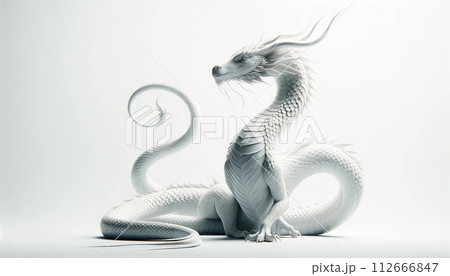 座る白龍 座る白龍 112666847