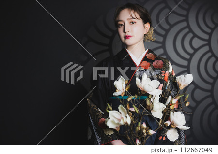 黒い振袖 黒い振袖 112667049