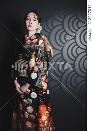 黒い振袖 黒い振袖 112667050