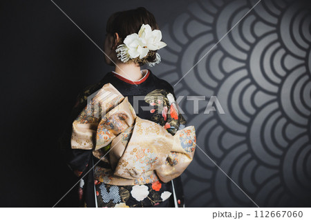 黒い振袖 黒い振袖 112667060