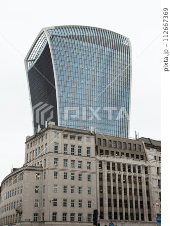 Architectural design of The modern 20 (Walkie-Talkie) and Different building. Architectural design of The modern 20 (Walkie-Talkie) and Different building. 112667369
