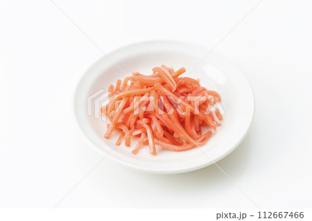 紅しょうが　白バック 112667466