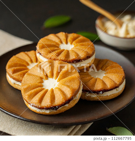 レーズンバターサンドクッキー レーズンバターサンドクッキー 112667795