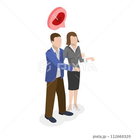 3D Isometric Flat Vector Illustration of In Vitro Fertilization, Artificial Pregnancy. Item 7 112668320