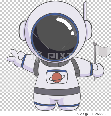 astronaut with a planet 112668328