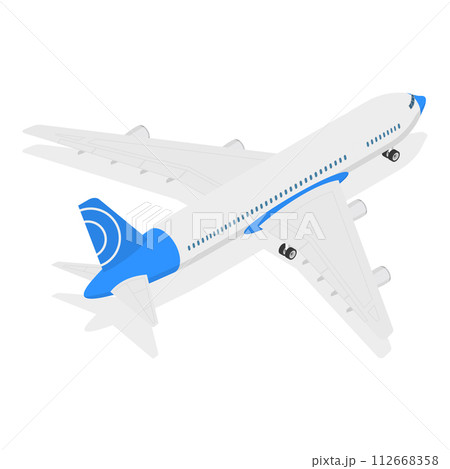 3D Isometric Flat Vector Set of Airships , Vintage Aviation Collection. Item 6 112668358