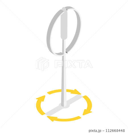 3D Isometric Flat Vector Illustration of Vertical Axis Wind Turbines, Technologies for Alternative Power Production. Item 2 3D Isometric Flat Vector Illustration of Vertical Axis Wind Turbines, Technologies for Alternative Power Production. Item 2 112668448
