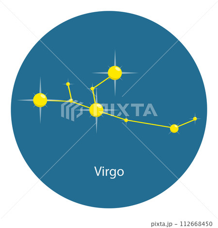 Vector Illustration of Zodiac Constellations, Astrology Star Maps. Item 7 Vector Illustration of Zodiac Constellations, Astrology Star Maps. Item 7 112668450