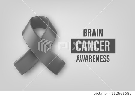 Brain cancer awareness campaign. 3d vector illustration Brain cancer awareness campaign. 3d vector illustration 112668586