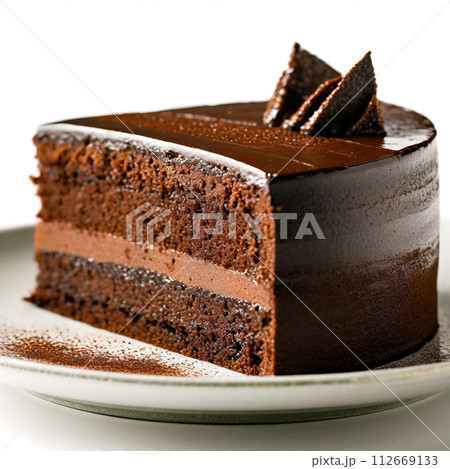 濃厚で美味しそうなチョコレートケーキ 濃厚で美味しそうなチョコレートケーキ 112669133