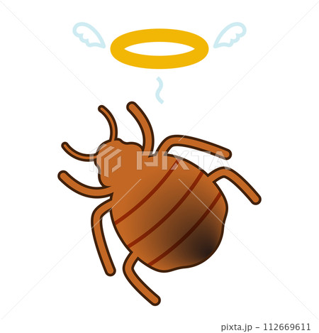 天に召されるトコジラミのイラスト 天に召されるトコジラミのイラスト 112669611