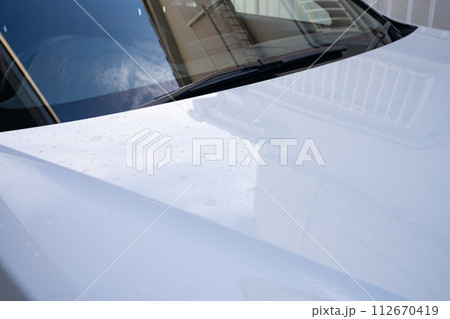 洗車 撥水 水滴 フロントガラス ボンネット 洗車 撥水 水滴 フロントガラス ボンネット 112670419