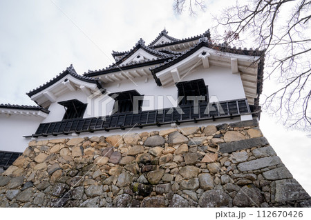滋賀県 彦根城 天守閣 石垣 国宝 滋賀県 彦根城 天守閣 石垣 国宝 112670426