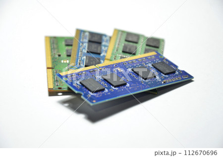 image of ram laptop on a white background There will be a lot of dust in the picture after use. 112670696