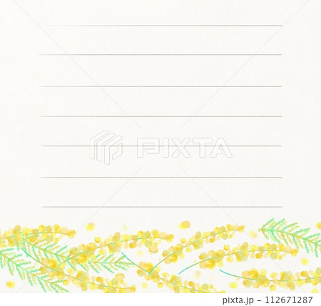 ミモザの便箋 ミモザの便箋 112671287