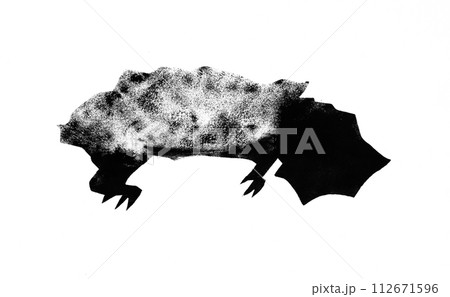 Silhouette of turtle drawn by hand with black ink Silhouette of turtle drawn by hand with black ink 112671596