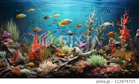 Sea life generative ai illustration Sea life generative ai illustration 112674725