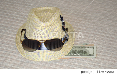 some wardrobe items and necessary things during summer holiday in the fresh air some wardrobe items and necessary things during summer holiday in the fresh air 112675968