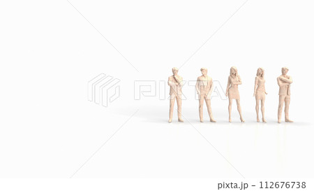 The figure Business man for team concept 3d rendering. The figure Business man for team concept 3d rendering. 112676738